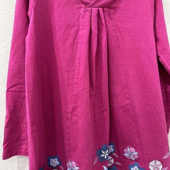 Tea Collection Water Lotus Trapeze Long Sleeve Dress - Picture 4 of 8